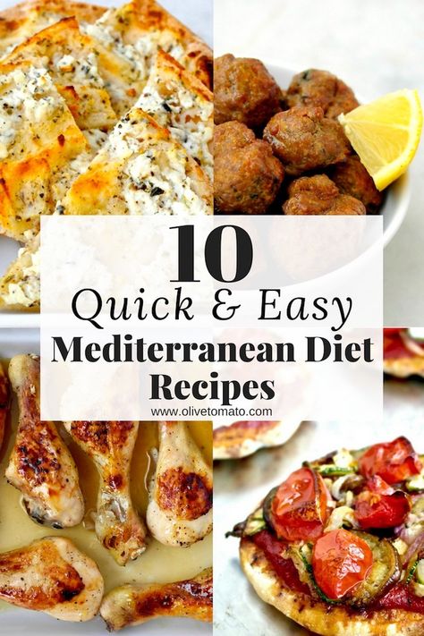 Mediterranean Diet Easy, Diet Easy Recipes, Mediterranean Dinner, Easy Mediterranean Recipes, Easy Mediterranean Diet, Mediterranean Diet Recipes Dinners, Med Diet, Kiat Diet, Program Diet