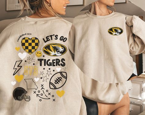 MIZZOU – 812 Hickory Highschool Softball Shirts, Athletic Booster Club Shirts, Lsu Vinyl Shirt Ideas, School Spirit Crewneck, Team Merchandise Ideas, College Club Merch Ideas, Spirit Wear Designs High Schools, School Spirit Sweatshirts, Game Day Shirt Ideas