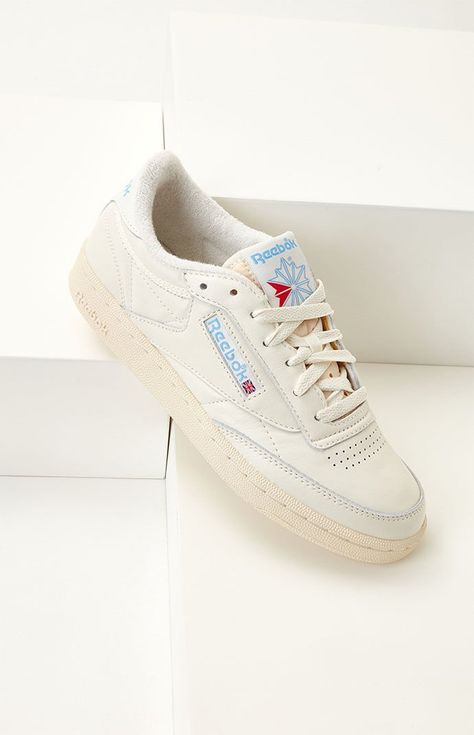 Club C 85 Vintage, Everyday Sneakers, Reebok Logo, Club C 85, Vintage Sneakers, Reebok Sneakers, Before Midnight, Club C, Reebok Women