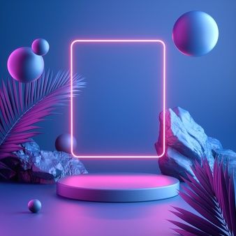 Colourful Frames, Colourful Background, Geometric Leaf, Neon Background, Frame Technology, الفن الرقمي, Colour Photo, Neon Backgrounds, Photo Frame Design