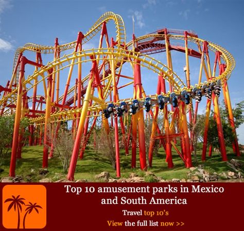 Top 10 amusement parks in Mexico and South America. If you’re into all the thrills and spills of rollercoaster-rammed theme parks then you’ve got a world of choice at your white knuckled fingertips and any trip to Mexico and South America will lead you head on into ten of the biggest and the best Discovery Cove Orlando, Beto Carrero World, Best Amusement Parks, Disney Parque, America Memes, Amusement Park Rides, Water Parks, Travel Tops, Roller Coasters