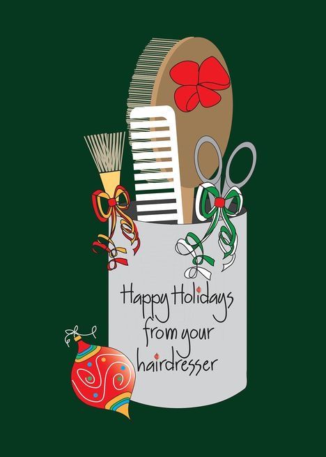 Hairdresser Christmas, Christmas Salon, Hairstylist Marketing, Hair Salon Quotes, Stylist Quotes, Hair Salon Marketing, Hairstylist Quotes, Salon Quotes, Ribbon Cards