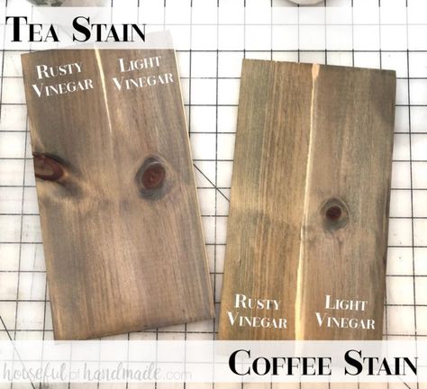 Stain Wood With Coffee, Nature Decor Diy, Homemade Wood Stains, Vinegar Stain, Steel Wool And Vinegar, Diy Vinegar, Weathered Wood Stain, Natural Wood Stain, Diy Wood Stain