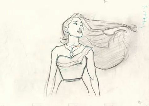 Pocahontas drawing Pocahontas Drawing, Listen With Your Heart, Pocahontas Tattoo, Tattoo Disney, Disney Pocahontas, Disney Images, Disney Artwork, Disney Sketches, Disney Concept Art