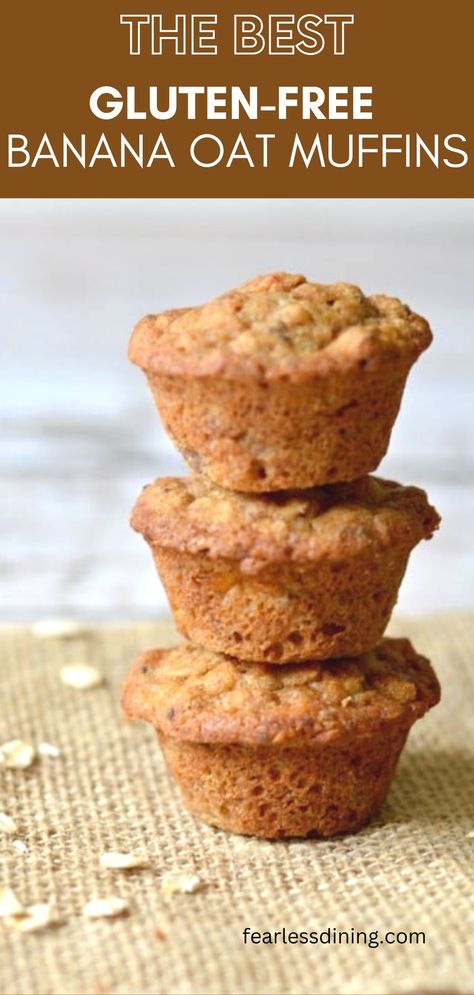 Gluten Free Muffins Recipes, Banana Muffin Recipe Easy, Cleaning Eating, Muffins Banana, Gluten Free Banana Muffins, Banana Muffins Easy, Banana Oatmeal Muffins, Breakfast Muffin, Muffins Easy