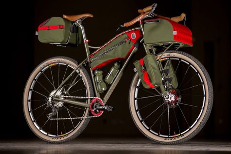 2017 NAHBS: Vlad Cycles Dirt Tourer with Andrew the Maker Bags | The Radavist Bikepacking Bags, Touring Bicycles, Leather Bicycle, Custom Saddle, Road Bike Women, Bicycle Seats, Pedal Power, Bicycle Maintenance, Cool Bike Accessories