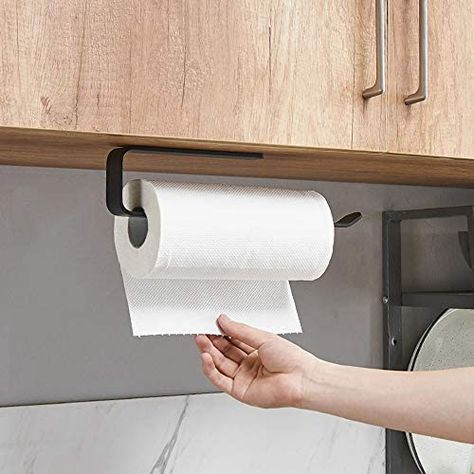 shozon Kitchen Roll Holder No Drilling Kitchen Paper Holder Wall Mounted Paper Roll Holder Aluminium Kitchen Roll Dispenser Kitchen Roll Holder Storage Organiser: Amazon.de: Küche & Haushalt Bathroom Paper Towel Holder, Aluminium Kitchen, Kitchen Towel Holder, Kitchen Roll Holder, Towel Holder Bathroom, Kitchen Paper, Wall Mounted Cabinet, Sink Organizer, Bathroom Storage Organization