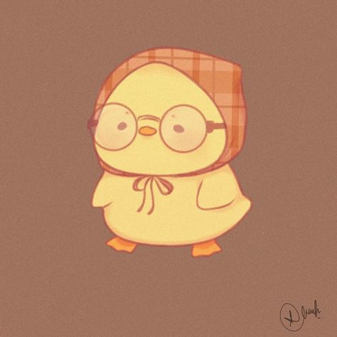 Cute Duck Pfp, Duck Drawing, Cute Ducklings, Duck Art, Cute Kawaii Animals, Cute Animal Drawings Kawaii, Cute Kawaii Drawings, Cute Doodle Art, Arte Inspo