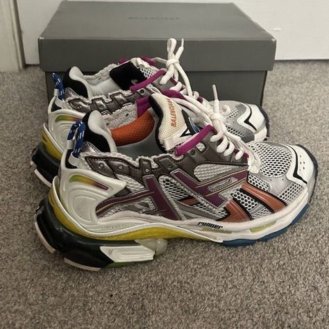 Size 11 - Balenciaga Runner Sneaker Multi-Color Balenciaga Runner Sneakers, Balenciaga Runner, Balenciaga Runners, Fit Ideas, Bmw Cars, Cute Fashion, Balenciaga, Slides, Multi Color