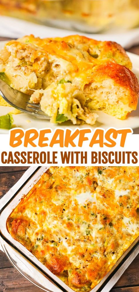 Casserole With Biscuits, Pillsbury Biscuit Recipes, Egg And Cheese Casserole, Easy Breakfast Dishes, Christmas Breakfast Casserole, Breakfast Casserole With Biscuits, Biscuits Casserole, Pillsbury Biscuits, Breakfast Egg Casserole