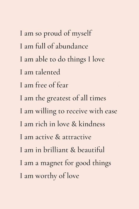 Becoming A Better You Affirmations, Alpha Female Affirmations, Proud Affirmations, Boss Woman Affirmations, Leeor Alexandra Affirmations, A Few Daily Affirmations Poster, Daily Affirmations I Am, I Am A Goddess Affirmation, I Am A Queen Affirmations