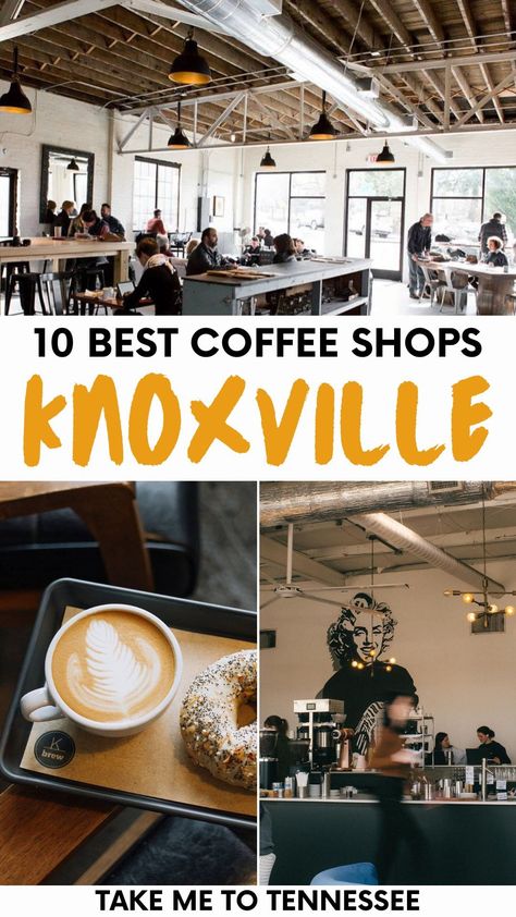 Knoxville Tennessee Aesthetic, Tennessee Aesthetic, Healthy Cafe, Cozy Coffee Shop, Tennessee Travel, Cozy Coffee, Best Coffee Shop, Knoxville Tennessee, Johnson City