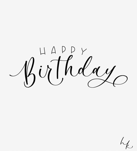 Happy Birthday Caligraphy Font Easy, Happy Birthday Calligraphy Hand Drawn, Handlettering Happy Birthday, Happy Birthday Script, Lettering Happy Birthday, Happy Birthday Hand Lettering, Happy Birthday Calligraphy, Happy Birthday Writing, Happy Birthday Font