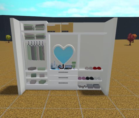 #bloxburg #bloxburgbuild #closet #roblox Roblox Bloxburg Closet Ideas, Bloxburg Small Closet Ideas, Bloxburg Cubby Ideas, Bloxburg Walking Closet, Closet In Bloxburg, Bloxburg Custom Closet, Bloxburg Closet Ideas Small, Entry Way Ideas Bloxburg, Bloxburg Walk In Closet Ideas