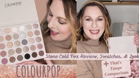 ColourPop Stone Cold Fox Review Video Stone Cold Fox Colourpop, Colourpop Palette, Fox Eyes, Stone Cold Fox, Stone Cold, Eye Look, Eye Shadow Palette, Shadow Palette, Look Plus