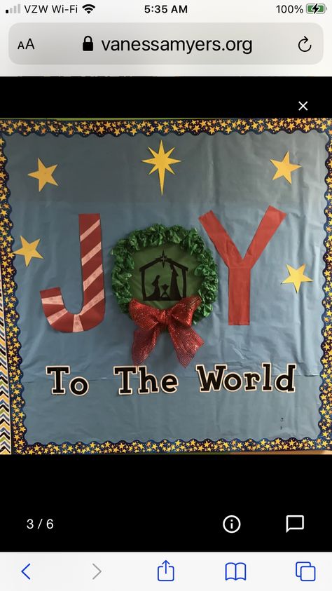 Christmas Bulletin Board Ideas For Church Classroom Door, Class Gala Projects, Christian Preschool Christmas Bulletin Board, Christmas Bulletin Board Ideas Preschool Religious, Christmas Bulliten Boards Preschool, Nativity Bulletin Board Preschool, Happy Birthday Jesus Door Decoration, Religious Christmas Door Decorations, Joy To The World Bulletin Board