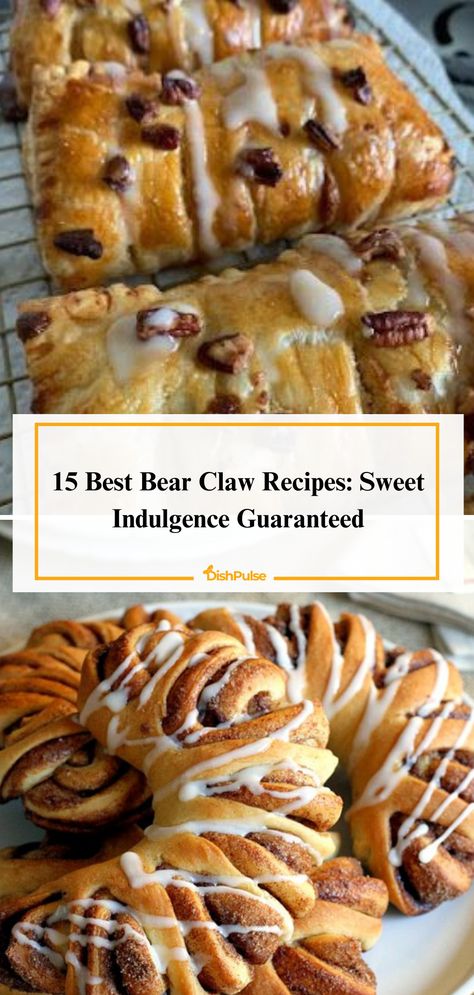 Satisfy your sweet tooth with the 15 Best Bear Claw Recipes! Indulge in flaky pastry filled with delicious almond paste or cinnamon goodness for a guaranteed sweet indulgence. 🐻🥐🍬 


#DishPulse #BearClawBliss #SweetIndulgence #RecipeInspiration #BakingDelights #HomemadeGoodness #DessertHeaven Almond Bear Claw Recipe, Bear Claws Recipe Easy, Bearclaws Pastry, Bear Claws Recipe, Bear Claw Recipe, Kringle Recipe, Best Baklava Recipe, Saltimbocca Recipe, Hard Boiled Egg Recipes