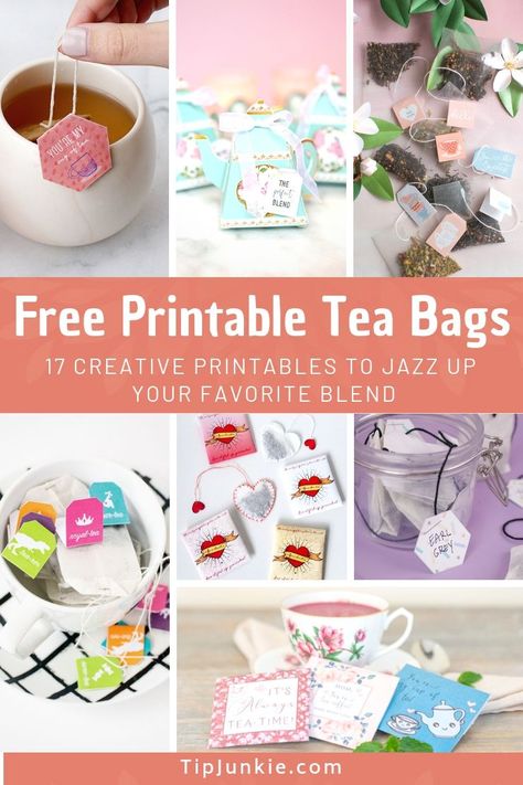 Personalized Tea Bags Favors, Tea Bag Label, Scripture Tea Tags Free Printable, Tea Bag Tags Free Printable, Tea Bag Favors Diy, Favors For A Tea Party, Tea Bag Template Free Printable, Tea Party Favors For Women Diy, Tea Tags Printable Free