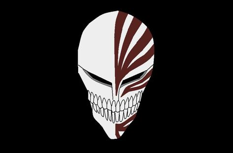 ichigo's hollow mask Ichigo Hollow Mask Tattoo, Hollow Mask Tattoo, Hollow Mask Ichigo, Bleach Ichigo Hollow, Hollow Bleach, Ichigo Hollow Mask, Ichigo Hollow, Hollow Mask, Bleach Ichigo Bankai