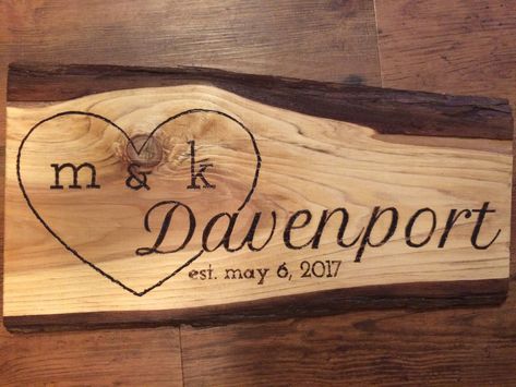 Wood Burning Wedding Signs, Wood Burned Wedding Signs, Wood Burning Wedding Ideas, Wood Box Decor, Wood Bedroom Decor, Walnut Wood Floors, Light Wood Bed, Wood Burn Spoons, Woodburning Ideas