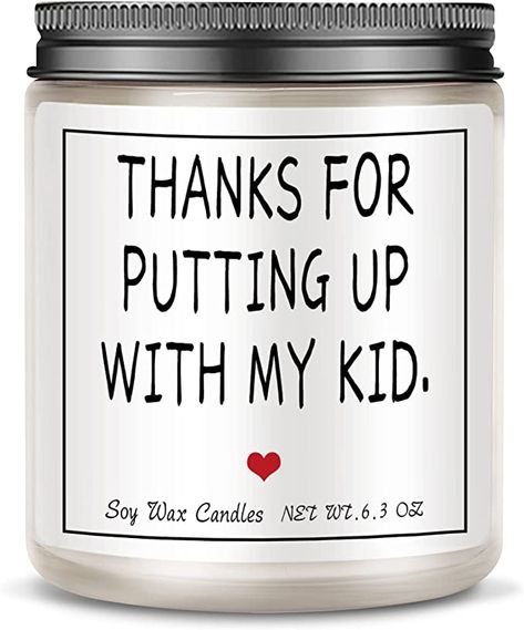 how your favorite teacher how much you appreciate her! Thank you for putting up with my kids candle is made for loving teachers who are also hardworking mothers. Great gifts for teachers, tutor, instructor, professor, and counselor on teacher appreciation week, retirement, babysitter, caregiver, preschool teacher, daycare provider, nanny, mom, mother in law, neighbor. 【Long Lasting Lavender Scent】 Teacher Appreciation Daycare, Teacher Gifts Appreciation, Teacher Candle Gift, Teacher Candle, Babysitter Gifts, Daycare Teacher Gifts, Kids Candles, Graduating Teacher, Daycare Teacher