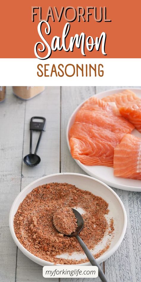 In just a mere 5 minutes, you can whip up Salmon Seasoning, a quick and effortless alternative that surpasses any store-bought blend in terms of flavor. Whether you're looking to enhance the taste of your favorite salmon dish right away or prefer to prepare a larger batch for future use, this dry salmon rub is the ultimate solution for adding that extra burst of flavor. Salmon Rub, Salmon Spices, Fall Fun Food, Easy Fish Recipes, Salmon Seasoning, Salmon Dishes, Spice Rub, Instant Pot Pressure Cooker, Seasonal Recipes