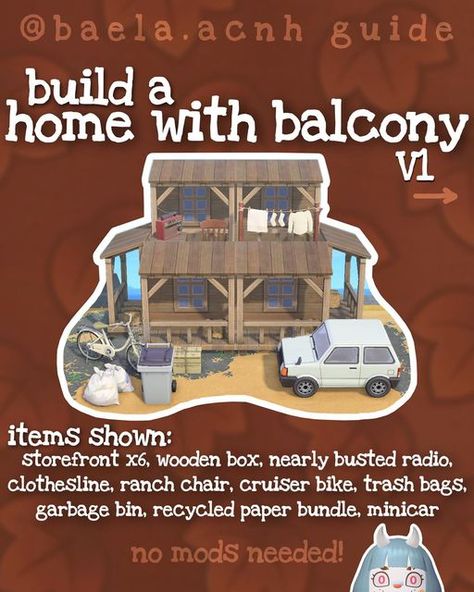 Baela 🛸 / ACNH Content Creator on Instagram: "SAVE this guide and steal my strategy for building houses in animal crossing- and if you like this type of content, consider following! a mod-free guide to building houses with balconies in animal crossing! remember my guides aren't firm rules- put your own spin on them and have fun! from these, is version 1 or 2 more your style? 🏠🧦 rep stickers, icons, clothes and more- need something? kofi in bio 🛸 🛸 some animal crossing friends @siphy.isle / Animal Crossing Friends, Houses With Balconies, Anch Ideas, Acnh Guide, Acnh Builds, Acnh Pattern, Forest Island, Japanese Island, Urban Ideas