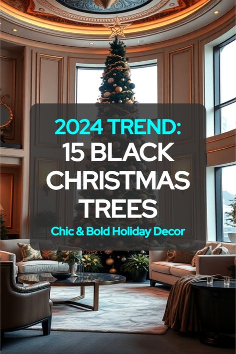 Black Christmas tree Sophisticated Christmas Tree, Black And Silver Christmas Tree, Elegant Christmas Tree Decorating Ideas, Glamorous Christmas Decor, Purple Christmas Tree Decorations, Black Christmas Tree Ideas, Black Christmas Tree Decorations, Pink Christmas Tree Decorations, Christmas Tree Decoration Ideas