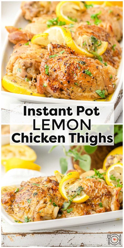 Chicken From Frozen, Instant Pot Lemon Chicken, Lemon Chicken Thighs, Chicken For Dinner, Instant Pot Recipes Chicken, Instant Pot Dinner Recipes, Easy Instant Pot Recipes, Instapot Recipes, Instant Pot Pressure Cooker