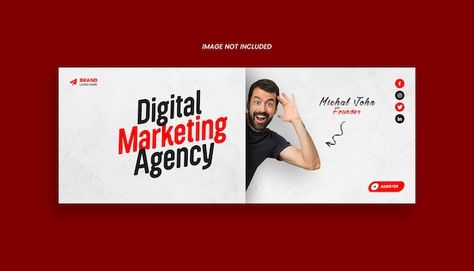 Digital marketing agency facebook profil... | Premium Psd #Freepik #psd #facebook-cover-banner #facebook-cover #facebook-cover-template #cover Digital Marketing Cover Photo, Marketing Cover Photo, Fb Page Cover Photo, Profile Cover Facebook, Facebook Cover Ideas, Cover Page Facebook, Facebook Cover Page Design, Cover Facebook Design, Summer Cover Photos