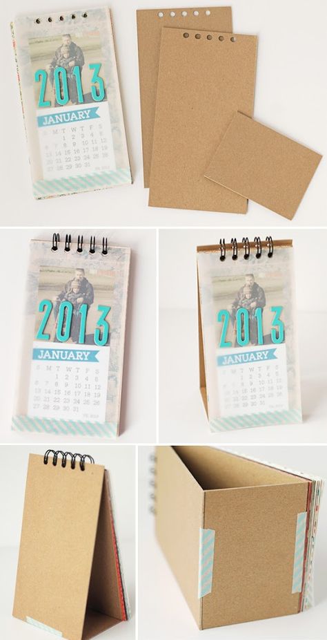 Mini Desk Calendar Diy, Diy Desk Calendar How To Make, Paper Calendar Ideas, Diy Calendar Binding, Diy Calendar Ideas How To Make, Calendar Diy Ideas, Diy Calendar Ideas, Calender Diy, Desk Calendar Diy