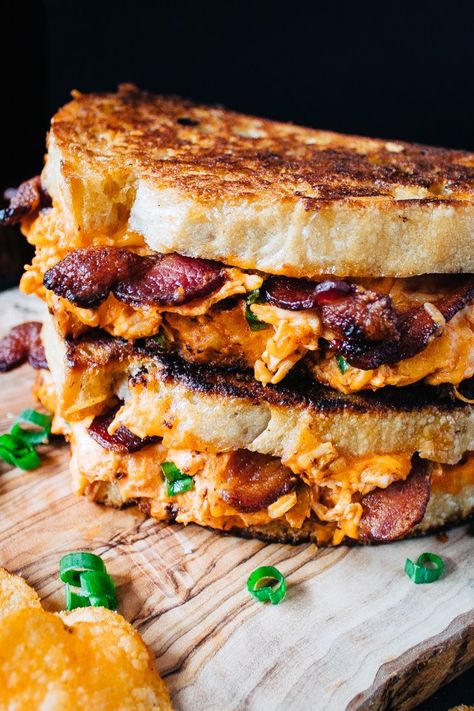 12 Grilled Cheese Recipes to Pair With Tomato Soup – SheKnows Resep Koktail, Grilled Sandwiches, Bacon Grilled Cheese, Chicken And Bacon, Bacon Sandwich, Grilled Cheese Recipes, Best Sandwich, Cheese Sandwich, Grilled Cheese Sandwich