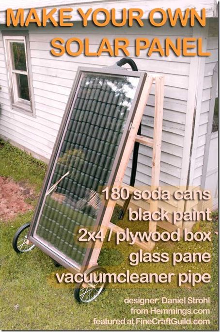 Learn here how to make solar panels from recycled soda cans.... Alternative Energie, Solar Heater, Permaculture Design, Astuces Diy, Best Solar Panels, Photovoltaic Panels, Solar Projects, Solar Technology, Solar Energy System