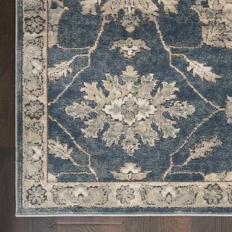 World Menagerie Malaika Blue/Beige Area Rug | Wayfair.ca Persian Rug Designs, Nourison Rugs, Traditional Persian Rugs, Target Rug, Persian Design, Artisan Rugs, Beige Area Rug, Geometric Area Rug, Nebraska Furniture Mart