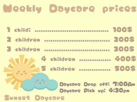 Bloxburg Daycare Wallpaper Codes, Bloxburg Daycare Prices Decals, Bloxburg Day Care Decal Codes, Bloxburg School Decal Codes Cafeteria, Bloxburg Preschool Ideas, Bloxburg Preschool Layout, Bloxburg Daycare Layout 2 Story, Bloxburg School Cafeteria Decals, Bloxburg Dance Studio Decals Codes