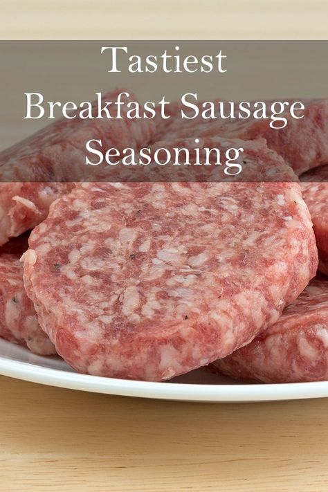 How To Make Venison Breakfast Sausage, Diy Breakfast Sausage Patties, Make Homemade Sausage, How To Season Sausage, Pork Sausage Patties Recipes, Breakfast Sausage Patty Recipes, Sausage Mix Recipes, Breakfast On Smoker, Homemade Sausage Recipes How To Make