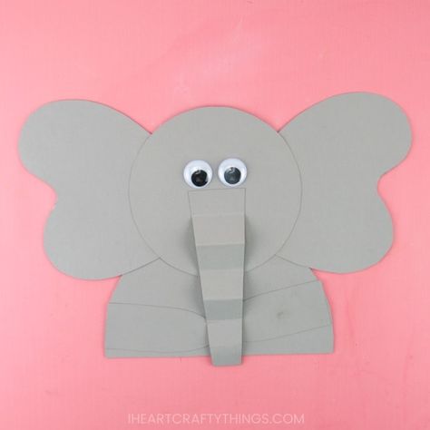 Preschool Elephant Crafts, Safari Crafts For Kids, Zebra Craft, Elephant Craft, Safari Crafts, Elephant Template, Zoo Crafts, Zoo Animal Crafts, Giraffe Crafts