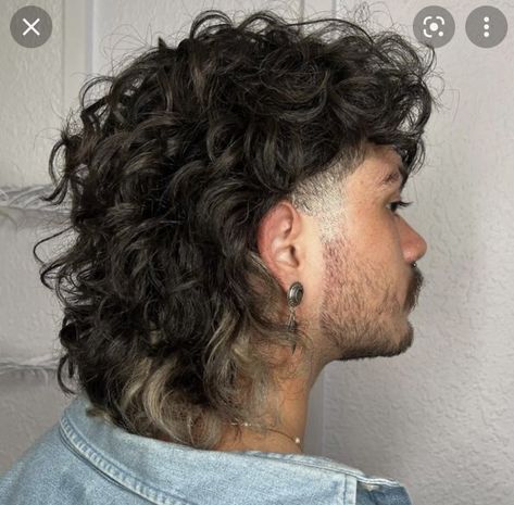 Hairstyles For Men 2022, Mullet Hairstyles, Long Curly Hair Men, Male Haircuts Curly, Men Haircut Curly Hair, Mullet Haircut, Mens Hairstyles Thick Hair, Curly Mullet, Haircut Curly