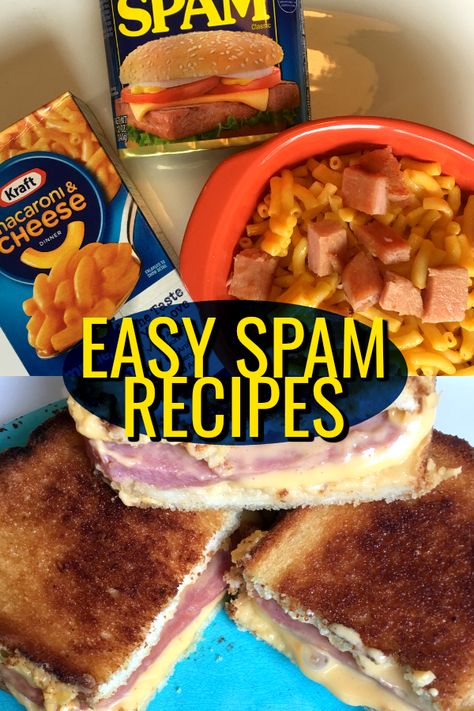 Spam And Cheese Sandwiches, Recipes With Spam Meals, How To Cook Spam Recipes, Canned Spam Recipes, Recipes Using Canned Spam, Spam Recipes Dinners Meals, Recipes Using Spam Meat, Easy Spam Recipes Simple, Spam Soup Recipes