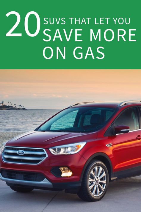 Maximize your gas savings this year with any of these 20 fuel-efficient SUVs. 4 Wheel Drive Suv, Affordable Suv, Fuel Efficient Cars, How To Save Gas, Win For Life, Car Shopping, Gas Mileage, Utility Vehicles, Shopping Tips