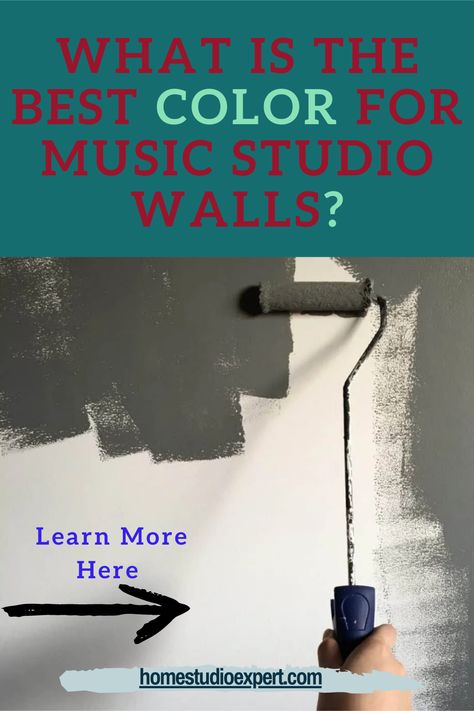 How you set up your music studio will make a big difference to how easily your creative juices flow. Getting the decor and details such as the wall color in the room spot on is important, which is why Home Studio Experts has put together this post that is dedicated to discovering the best wall color for a recording studio. Check it out now. #recordingstudio #recordingstudiowalls #recordingstudiodecor Music Studio Wall Design, Music Studio Control Room, Music Studio Paint Colors, Music Room Color Ideas, Music Room Paint Colors, Music Room Painting Ideas, Diy Music Room Ideas Decor, Piano Studio Decor, Music Room Basement