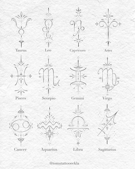 Tattoo Ideas Astrology Zodiac Signs, Aries Geometric Tattoo, Taurus Astrology Tattoo, 2x2 Tattoo Ideas For Women, Small Libra Tattoo, Fine Line Geometric Tattoo, Small Fine Line Tattoo Women, Mystical Tattoos For Women, Taurus Tattoo For Women