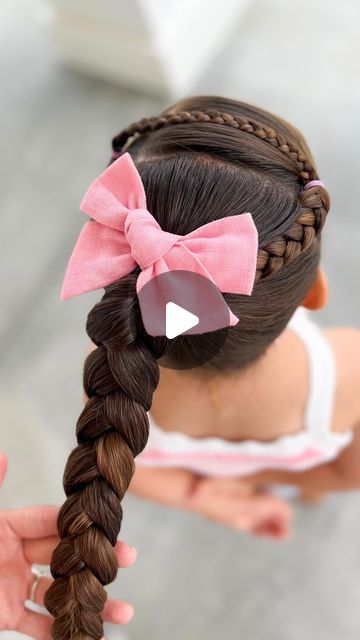 Yohana Hall on Instagram: "Cute hairstyle tutorial! This is the same hairstyle that Charlee had today for her first day of preschool! ⁣ .⁣ .⁣ .⁣ .⁣ .⁣ #hairstyles #hairtutorial #instahair #preschoolhair #preschoolhairstyles"