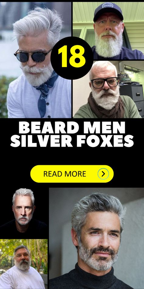 Explore the world of beard men silver foxes with white beard, tattooed options, and salt and pepper hair. Enjoy beard styles for older, older Italian, and black older men, enhanced with gray hair highlights.Beard men silver foxes offer styles for older men with white beard, salt and pepper hair, long gray hair, and short grey hair. Choose from bearded tattooed, older tattooed, and well dressed older options. Salt And Pepper Hair Long, White Beard Styles For Men, Salt And Pepper Beard Styles For Men, Silver Fox Bearded Men, White Beards Men, Grey Beard Styles For Men, Gray Beards Older Man, Gray Beard Styles, Italian Hairstyles Men