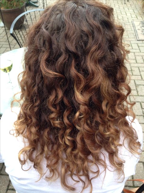 Naturally curly hair Carmel ombré by the best in the business: Michelle Carmel Ombré, Hair Caramel, Curly Brown Hair, Dyed Curly Hair, Highlights Curly Hair, Black Hair Balayage, Brown Curly Hair, Balayage Hair Dark, Colored Curly Hair