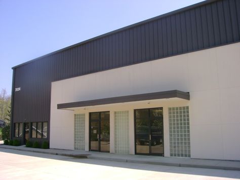 Industrial Building Exterior, Warehouses Exterior, Warehouse Exterior Design, Industrial Exterior, Metal Building Designs, Commercial Design Exterior, Best Exterior Paint, Pictures For Home, Warehouse Design