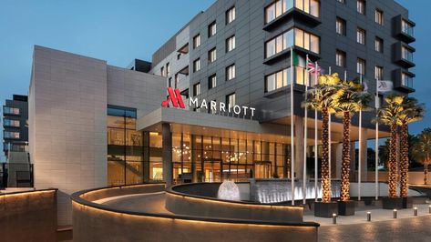 Marriott Bonvoy’s latest promo will rocket you up the status ladder - Executive Traveller Hotel Exterior, Marriott Bonvoy, Marriott Hotel, African Travel, National Stadium, Marriott Hotels, Lagos Nigeria, Hotel Stay, Outdoor Swimming