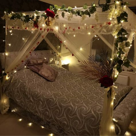 Wedding Night Room, Bridal Room Decor, Wedding Night Room Decorations, Romantic Room Surprise, Night Room, Rooms Decoration, Romantic Room Decoration, Wedding Bedroom, Wedding Room Decorations