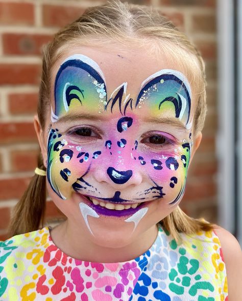 A rainbow princess and a rainbow leopard ready for their party 🪄🌈✨ . . . #facepaint #facepainting #facepaintingkids #facepaintingideas #rainbow #rainbowfacepaint #rainbow #lisafrank #colours #princessparty #leopardfacepaint #kidspartyideas #brightonparty #brightonmums #brightonparents Rainbow Leopard Face Paint, Leopard Face Paint, Rainbow Face Paint, Paint Makeup, Leopard Face, Face Paint Makeup, Rainbow Leopard, Face Painting Designs, Painting Designs