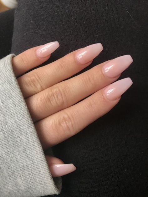 Ballerina Style Nails, Stars Nails, Unghie Sfumate, Nagellack Trends, Short Coffin Nails, Ballerina Nails, Tapeta Pro Iphone, Trim Nails, Nails Long